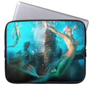 Schöne Meerjungfrau-Szene 3 Laptopschutzhülle