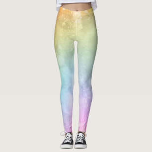 Schöne mehrfarbige Wasserfarbe mit Spritzer Leggings