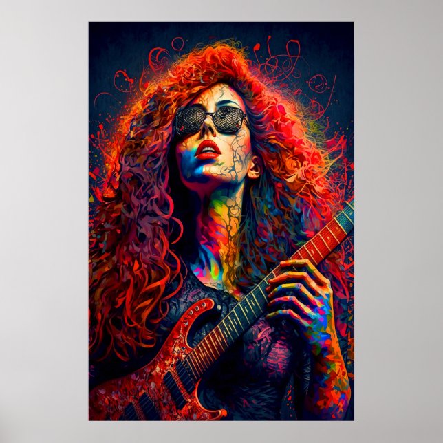 Schöne Melody - Rock and Roll Poster Print (Vorne)