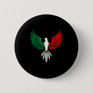 Schöne Mexikanische Flagge Taube Patriotisch Fried Button