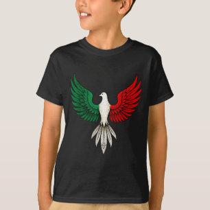 Schöne Mexikanische Flagge Taube Patriotischer Fri T-Shirt