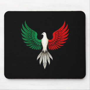 Schöne Mexikanische Flaggen-Taube Patriotischer Fr Mousepad