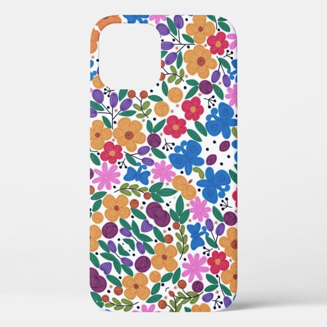 Schöne mexikanische Floral Case-Mate iPhone Case (Rückseite)