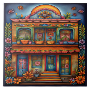 Schöne mexikanische Kunst Fliese