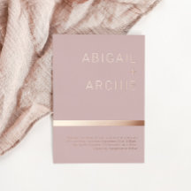 Schöne Minimalistische Hochzeit in Rosa Rose