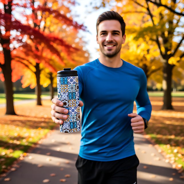 🤩 Schöne Mischung von Azulejos Thermosbecher (Beautiful mix of Azulejos Thermal Tumbler)