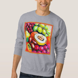 Schöne Mischung von Traubenfruchtgemälden. Jetzt k Sweatshirt