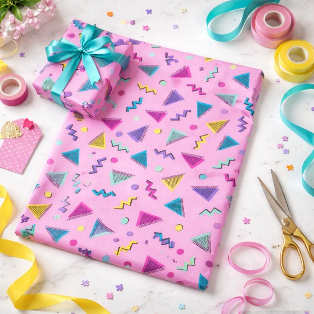 Schöne Mode der 80er Geschenkpapier (Von Creator hochgeladen)