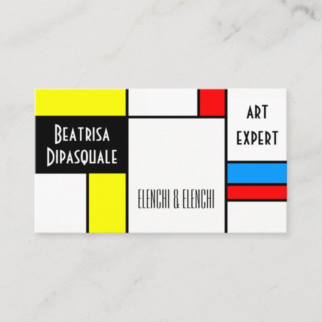 Schöne Moderne Kunst einzigartig individualisierba Visitenkarte (Vorderseite)