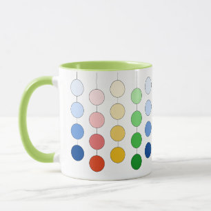 Schöne moderne, mehrfarbige Hangzirkel Tasse