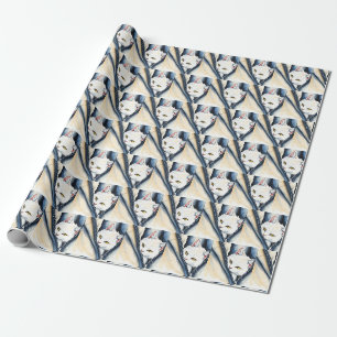 Schöne, moderne Niedliche Aquarellkatze Geschenkpapier
