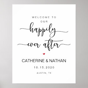 Schöne moderne schwarze Schriftart, Willkommen zur Poster