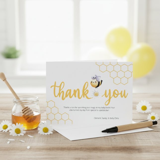 Schöne Moments Baby Bee Dankeskarte (Bee-utiful Moments Baby Bee Thank You Card)