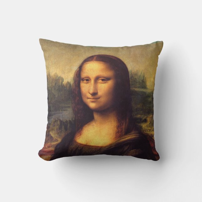 Schöne Mona Lisa Kissen (Vorderseite)