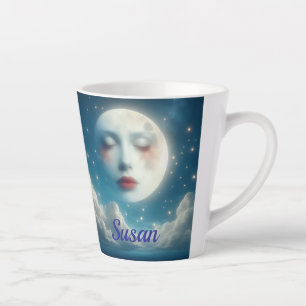 Schöne Mond Latte Tasse