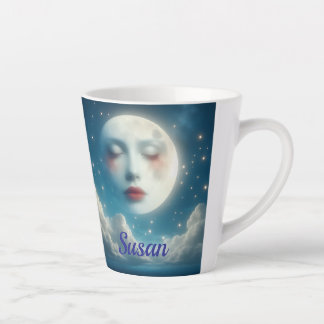 Schöne Mond Latte Tasse