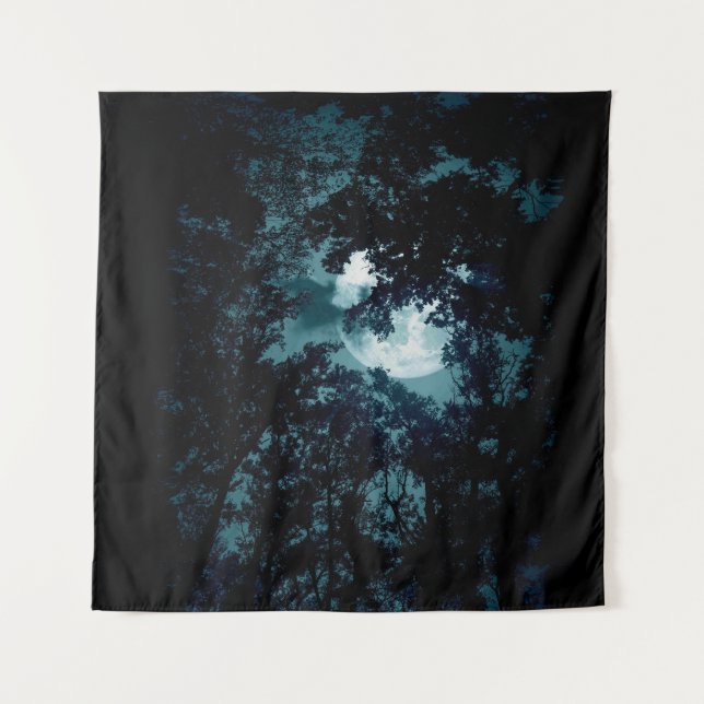 Schöne Mondglühen Wandteppich (Vorderseite)