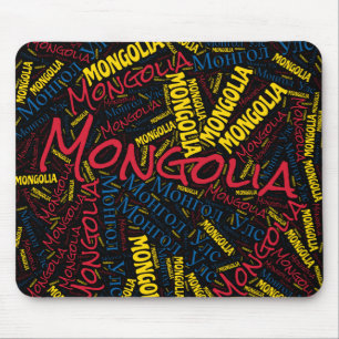 Schöne Mongolei Flag Farben Patriotisch Mousepad