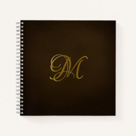 Schöne Monogramm-Imitate Stilvoll Notizbuch