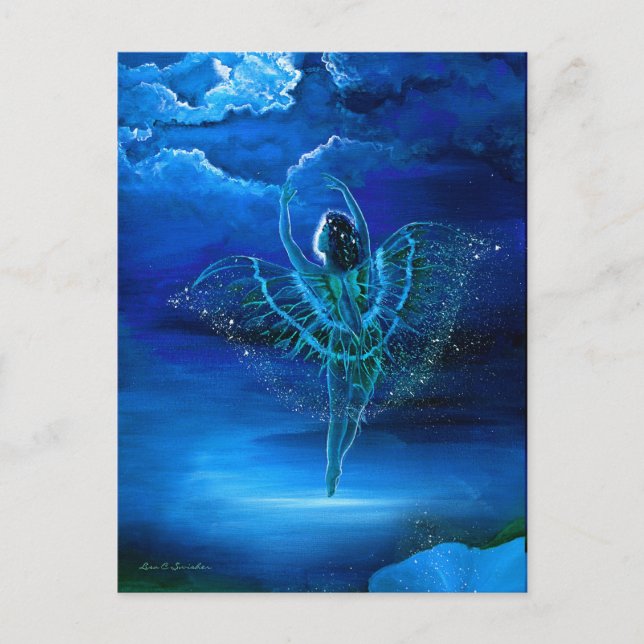 Schöne Moondance Fairy Postcard Postkarte (Vorderseite)