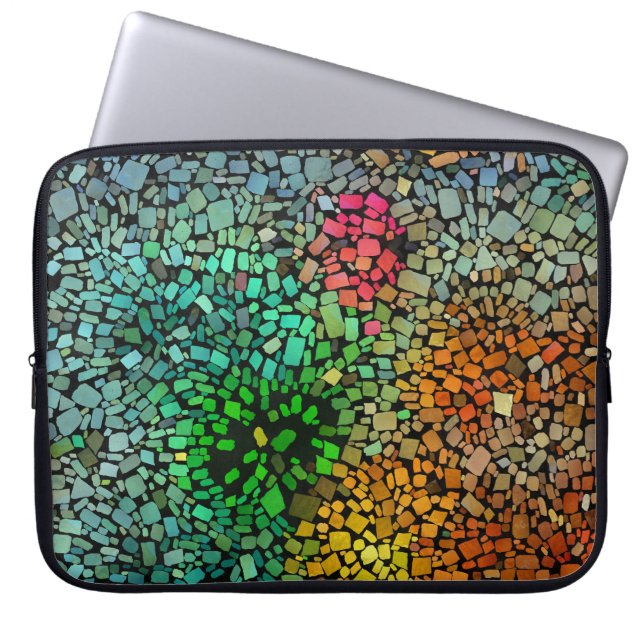 Schöne Mosaik Laptopschutzhülle (Vorderseite)