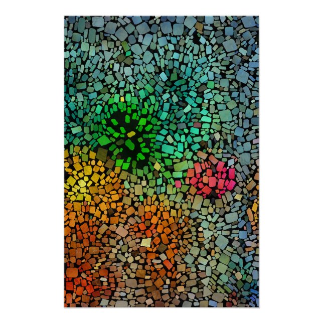Schöne Mosaik Poster (Vorderseite)