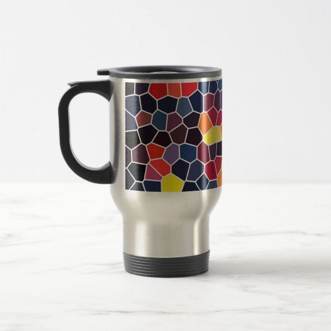 Schöne Mosaik-Tasse Reisebecher (Links)