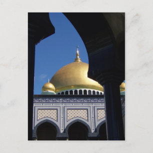 Schöne Moschee mit vergoldeter Kuppel Postkarte