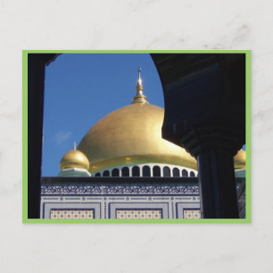 Schöne Moschee mit vergoldeter Kuppel Postkarte