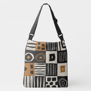 Schöne Mud Cloud African Print Tragetaschen Mit Langen Trägern