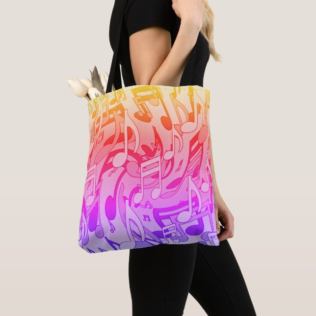 Schöne Musik Happy Colors Lebhafte Musikszenen  Tasche (Von Nahem)