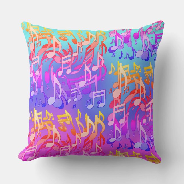 Schöne Musik Happy Hour Künstlerisch Kissen (Vorderseite)