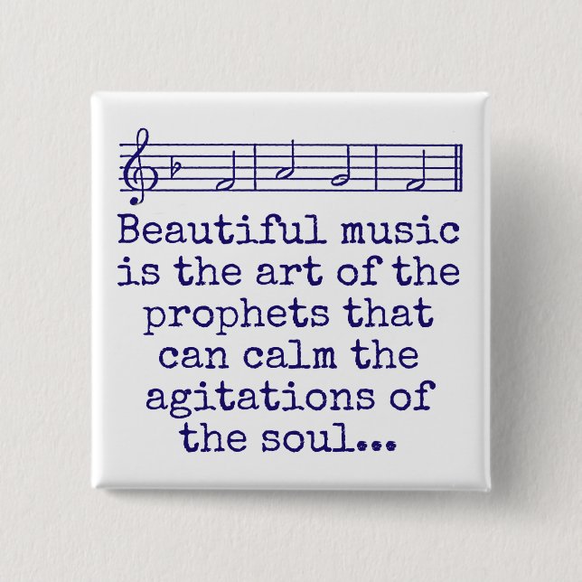 Schöne Musik ist die Kunst - Musikangebot Button (Vorderseite)