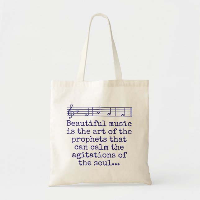 Schöne Musik ist die Kunst - Musikangebot Tragetasche (Vorne)