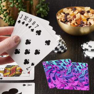 Schöne Musik Lebhaftes, buntes Upbeat Design Spielkarten