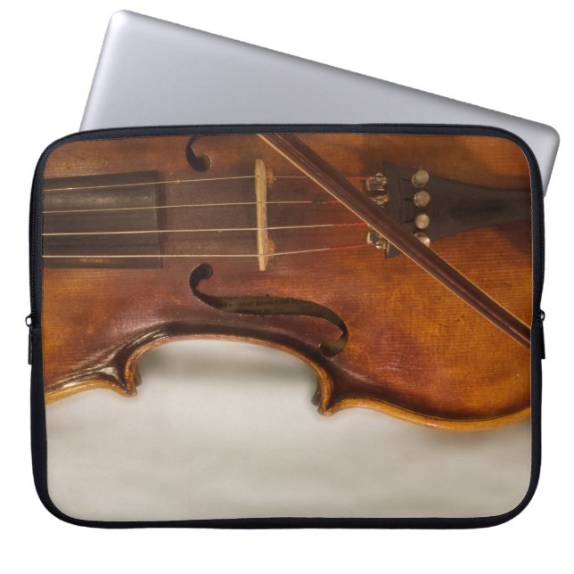 Schöne Musik--Violine Laptopschutzhülle (Vorderseite)