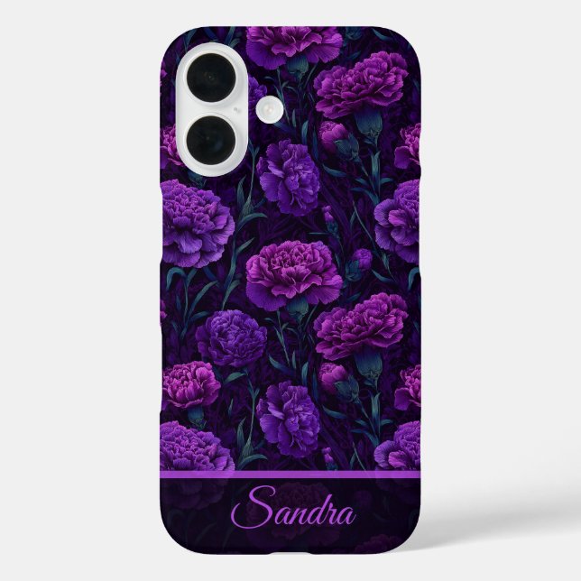 Schöne Mutter Geschenke Nelke Maßgeschneidert iPhone 16 Hülle (Rückseite)