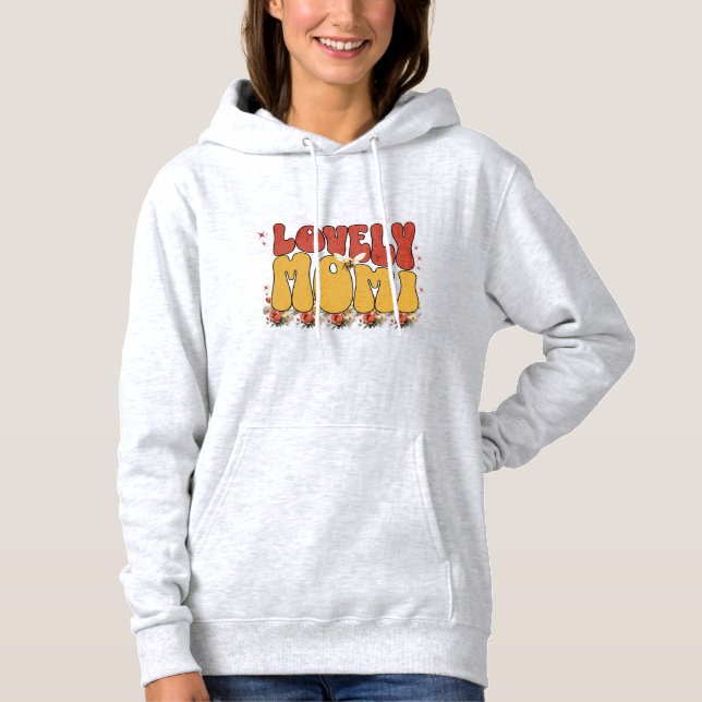 Schöne Mutter, Muttertag, Blumendesign Hoodie (Vorderseite)