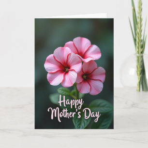 Schöne Muttertag-Rosa-Blütenkarte Karte