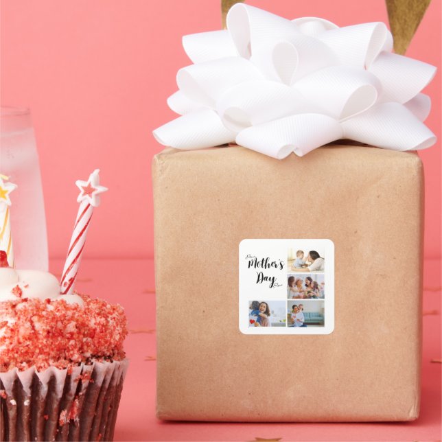Schöne Muttertagsgeschenk-Aufkleber Quadratischer Aufkleber (Party)