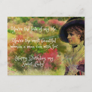 Schöne Nachricht Ehemann an Ehefrau Alles Gute zum Postkarte