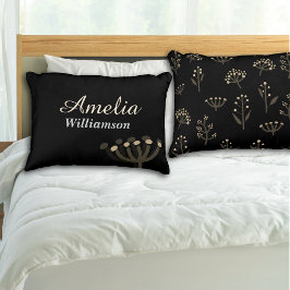 Schöne Nacht Mimosa Florals Personalisieren Dekokissen