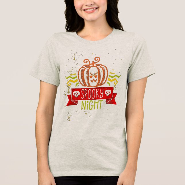schöne Nacht Tri-Blend Shirt (Vorderseite)