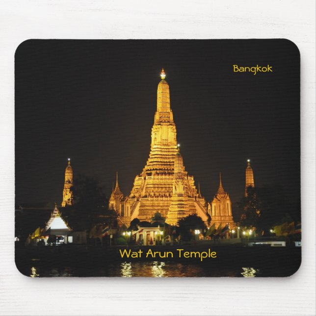 Schöne Nachtsicht auf Bangkok Mousepad (Vorne)