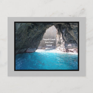SCHÖNE NAPALI KÜSTE BLAUE MEERHÖHLE, KAUAI POSTKARTE
