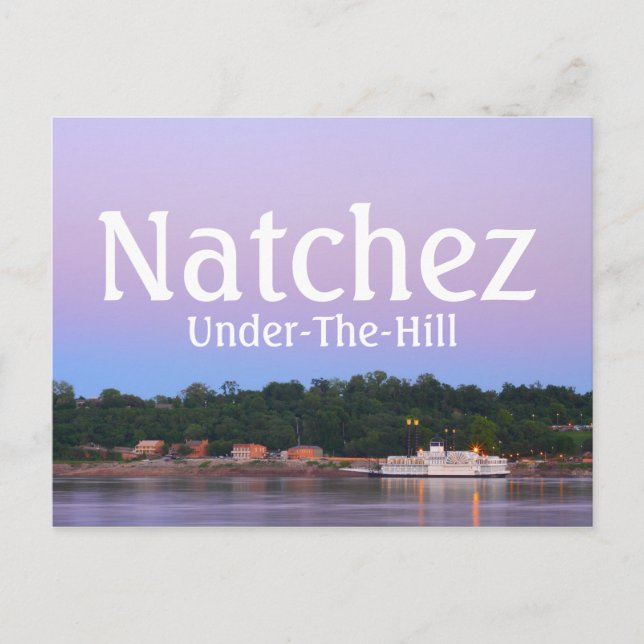 Schöne Natchez, MS Under the Hill Postkarte (Vorderseite)
