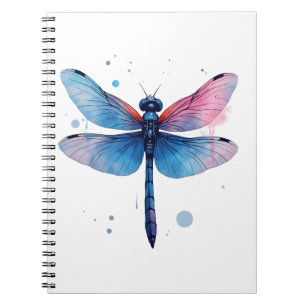 Schöne Natur farbenfrohe grafische Muster Dragonfl Notizblock
