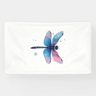 Schöne Natur Farbige Grafik Muster Libelle Banner