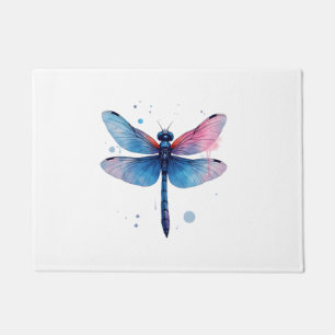 Schöne Natur Farbige Grafik Muster Libelle Fußmatte