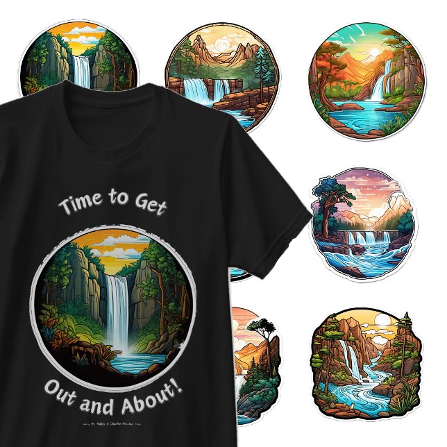 Schöne Natur im runden T - Shirt (Von Creator hochgeladen)